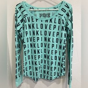 Victoria’s Secret Pink blue pajama top